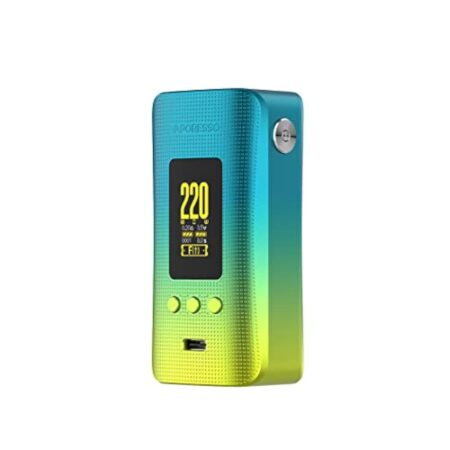 Original Vaporesso GEN 200 Mod | 220W Box Mod Electronic Cigarette Vaporizer Support 18650 Battery Sans nicotine ni tabac (Aurora Green)