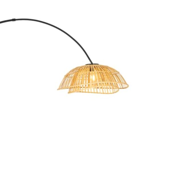 QAZQA pua - Lampadaire Oriental - 1 lumière - H 194 cm - Naturel - Oriental - Éclairage intérieur - Salon I Chambre I Cuisine I Salle à manger – Image 5