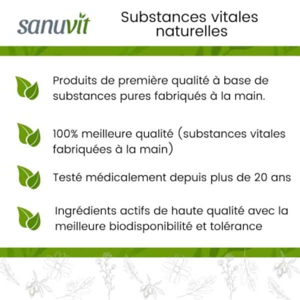 Sanuvit® - NAC | 180 capsules | N-acétyl-L-cystéine | Haute biodisponibilité et tolérance | Végétalien – Image 5