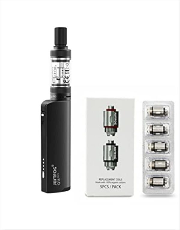 ✅100% AUTHENTIQUE✅ cigarette électronique justfog q16 kit complet + 5 résistances justfog 1.6ohm le produit ne contient pas de nicotine ni de tabac (Q16 KIT + 5 Résistances)