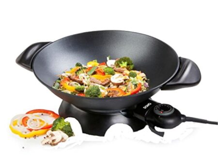 Domo DO-8708W Grand Wok Electrique Aluminium Noir 5 L