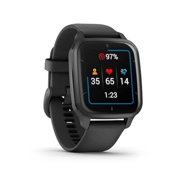 Garmin Venu Sq 2 – Music Edition - Montre connectée GPS Multisports avec écran AMOLED et Suivi santé - Gray avec Bracelet Noir - Boîtier 40 mm – Image 9