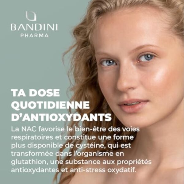 Bandini® NAC N-Acétyl-Cystéine 600mg - 220 Gélules (+7 Mois) Vegan - N-Acetyl-Cysteine Complément Antioxydant - Synthèse du Glutathion - N Acétylcystéine Biodisponible Absorption Rapide - Sans Gluten – Image 4