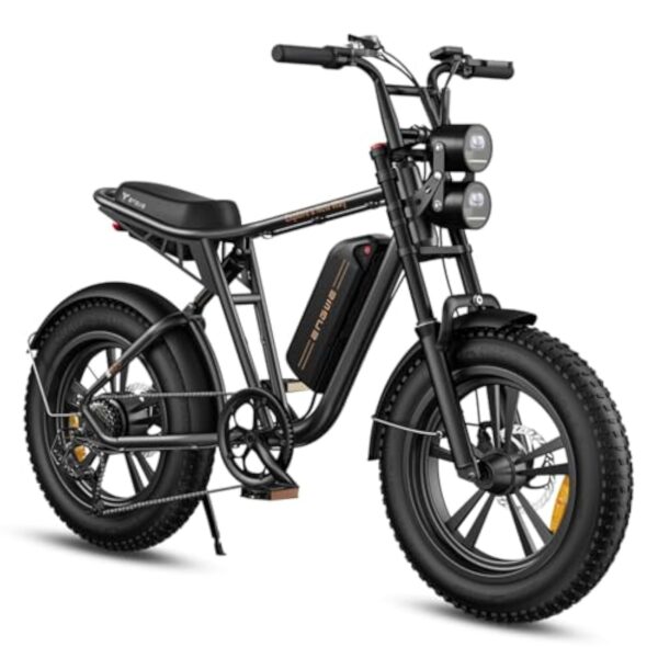 ENGWE M20 Vélo électrique pour Homme avec pneus Fat Tire 20" x 4,0" 48 V 13 Ah Longue portée 50 km à 100 km 7 Vitesses (Noir)