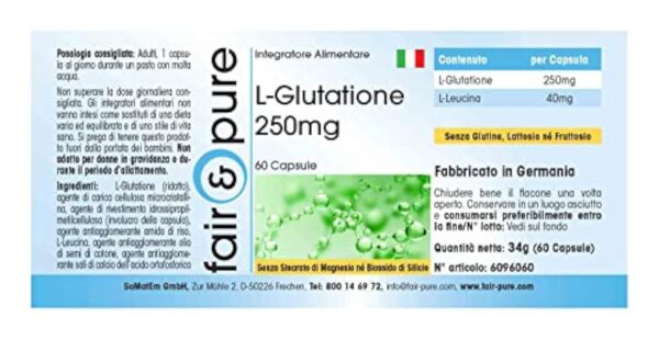 Fair & Pure® - L-Glutathion 250mg - réduit - végan - 60 gélules – Image 7