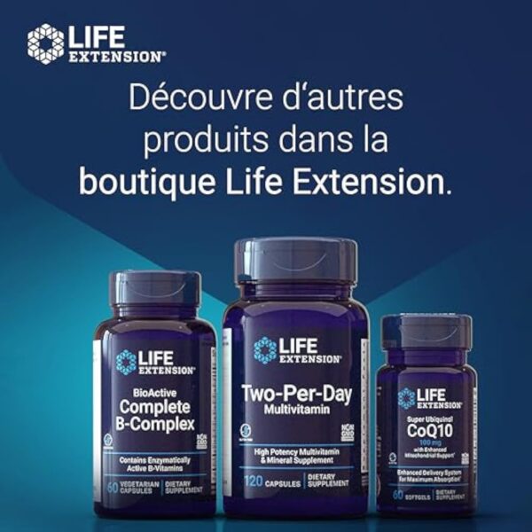 Life Extension, Acetyl-L-Carnitin, 500mg, avec Vitamine C, Hautement Dosé, 100 Capsules végétaliennes, Sans Gluten, Végétarien, Sans Soja, Sans OGM – Image 6