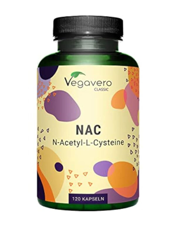 NAC N-Acetyl-Cysteine 600mg | Forme Pure : Haute Biodisponibilité | Sans Additifs | Antioxydant Puissant | 120 Gélules | VEGAN | Vegavero®