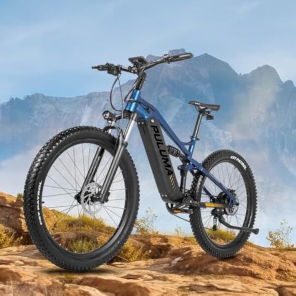 PULUMA PH001 Vélo électrique de montagne électrique de 27,5" avec batterie Panasonic 48 V 20 Ah avec pneus à assistance au pédalage 69,5 x 6,8 cm, freins à disque hydrauliques, cadre en alliage – Image 7