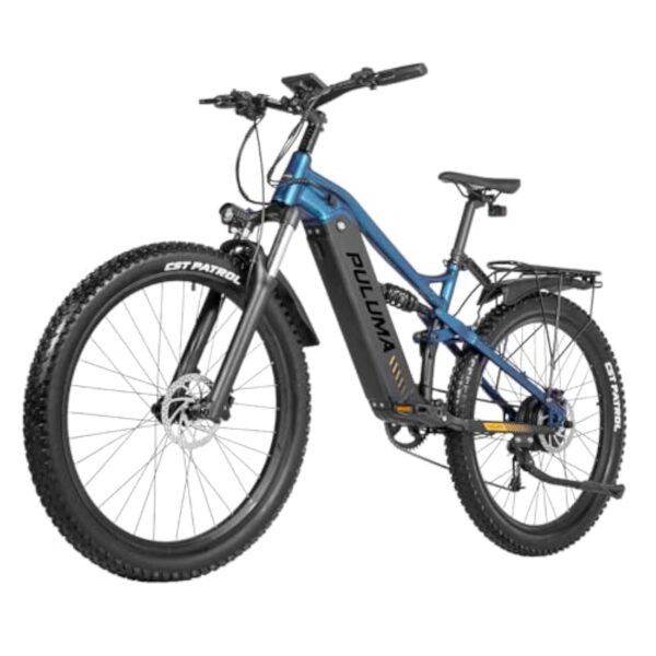 PULUMA PH001 Vélo électrique de montagne électrique de 27,5" avec batterie Panasonic 48 V 20 Ah avec pneus à assistance au pédalage 69,5 x 6,8 cm, freins à disque hydrauliques, cadre en alliage – Image 8