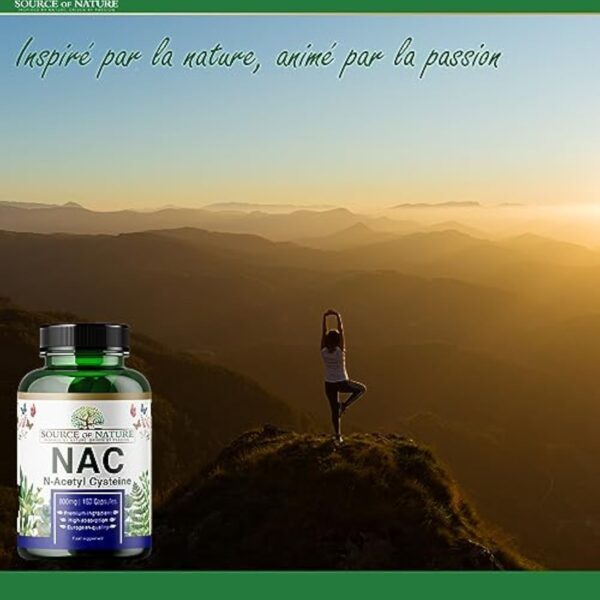 Source of Nature | NAC | 180 Gélules | 800mg | N-Acetyl Cysteine | Végan | Production de l'UE – Image 5