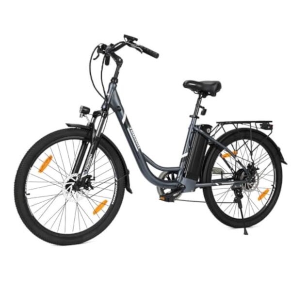 Touroll B1 Vélo Électrique, 26" vélo électrique Urbain avec 36V 15.6Ah Batterie Amovible, Vélo de Ville électrique 250W, 7 Vitesses, E-Bike Urbain pour Adulte