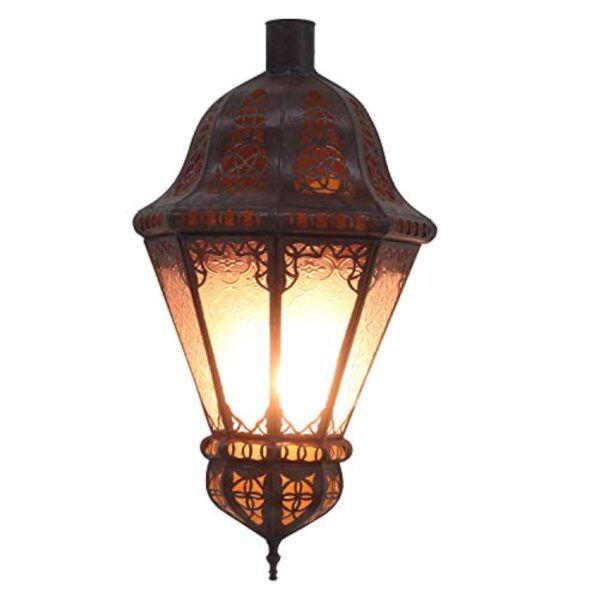 Applique murale orientale marocaine en verre en relief Lampe Murale Fait main Hauteur 40 x 22 cm L1552 Casa Moro – Image 4