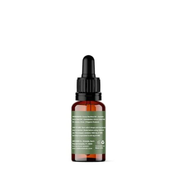 CBD HOME Oils - Huile de CBD 40% FORTE 10 ml - Isolé - Huile de Coco (MCT) et Chanvre Biologique Enrichi avec 40% de CBD Pur et Omega 3-6-9. Huile de CBD Certifié 4000 mg - Fabriquée dans l'UE – Image 3