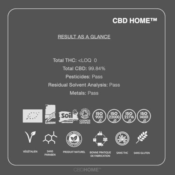 CBD HOME Oils - Huile de CBD 40% FORTE 10 ml - Isolé - Huile de Coco (MCT) et Chanvre Biologique Enrichi avec 40% de CBD Pur et Omega 3-6-9. Huile de CBD Certifié 4000 mg - Fabriquée dans l'UE – Image 5