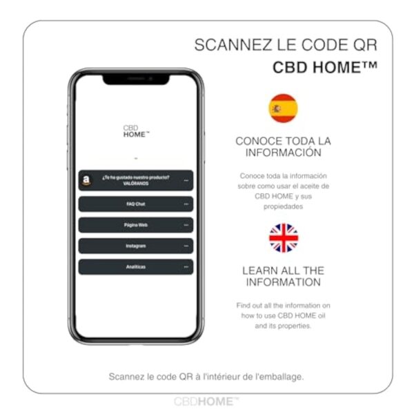 CBD HOME Oils - Huile de CBD 40% FORTE 10 ml - Isolé - Huile de Coco (MCT) et Chanvre Biologique Enrichi avec 40% de CBD Pur et Omega 3-6-9. Huile de CBD Certifié 4000 mg - Fabriquée dans l'UE – Image 9