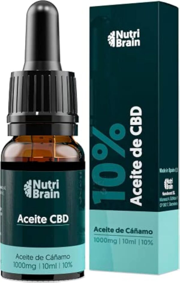 CBD Huile de Chanvre 10% | Formule Riche en Omega 3, 6, 9 | 100% Naturel (1000 mg)