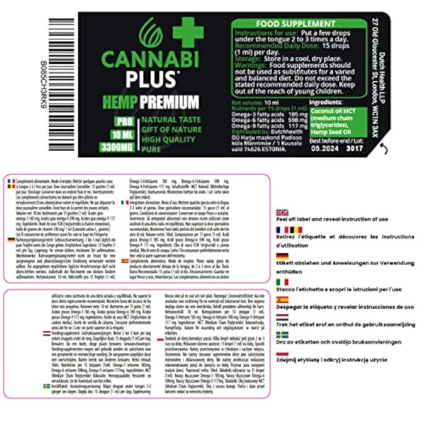 Cannabi+ | Huile pure de chanvre | Naturelle et authentique | Fabriqué aux Pays-Bas – Image 7