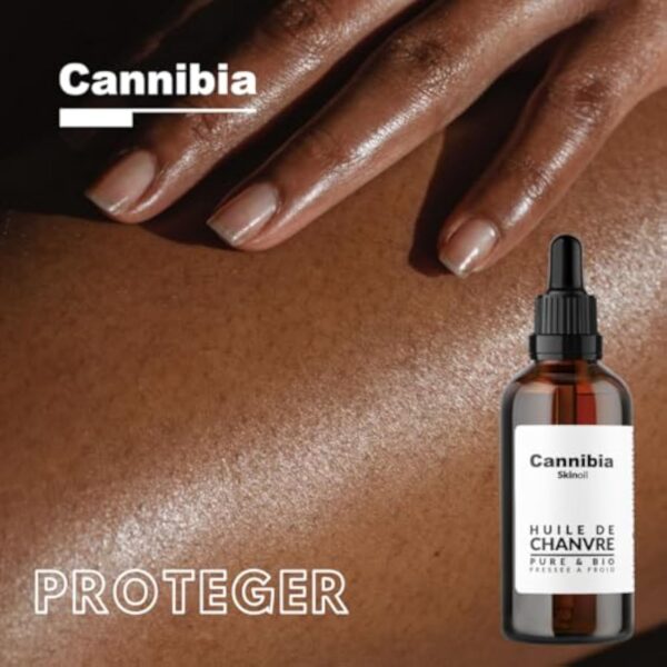 Cannibia Véritable Huile de Chanvre Bio, Pure & Naturelle - 100 ml - Hydratation Intense & Anti-âge - Corps, Peau, Visage, Cheveux. – Image 5