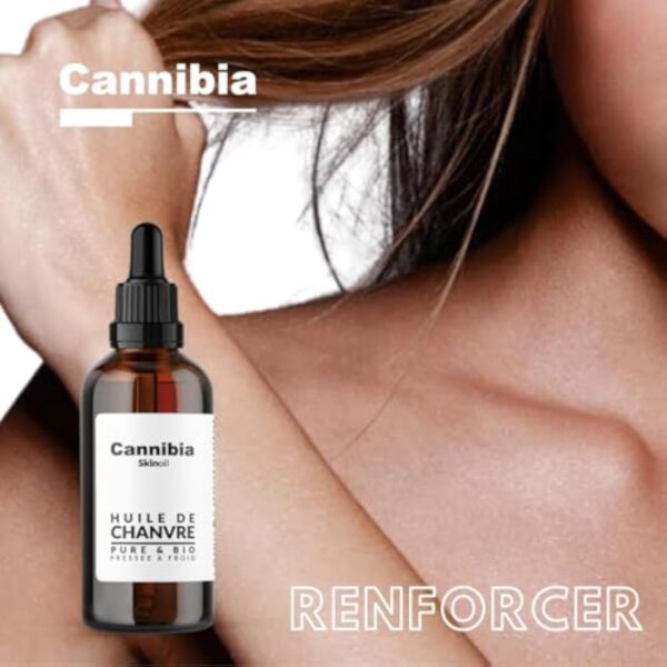 Cannibia Véritable Huile de Chanvre Bio, Pure & Naturelle - 100 ml - Hydratation Intense & Anti-âge - Corps, Peau, Visage, Cheveux. – Image 6