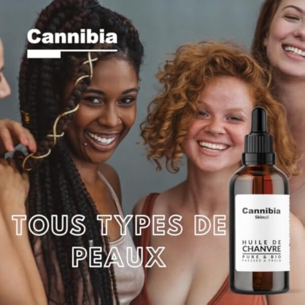 Cannibia Véritable Huile de Chanvre Bio, Pure & Naturelle - 100 ml - Hydratation Intense & Anti-âge - Corps, Peau, Visage, Cheveux. – Image 7