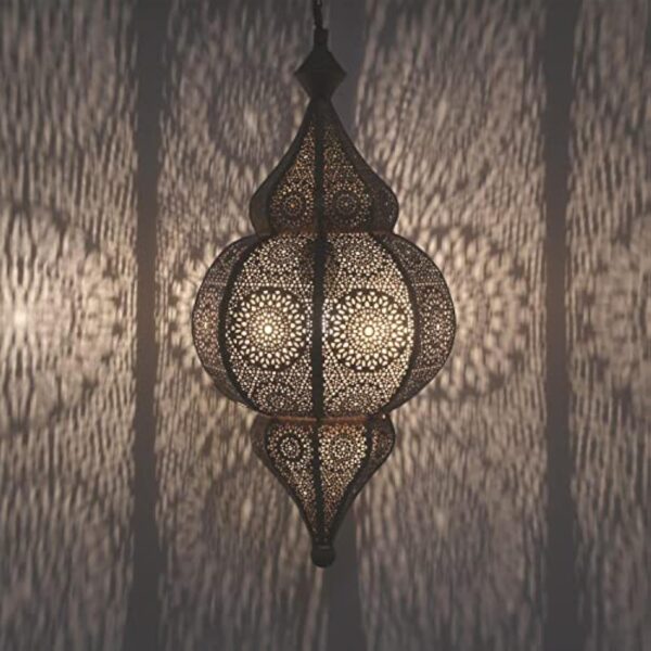 Casa Moro Hayat LN2030 - Lampe orientale - Hauteur : 54 cm - Style marocain - Style bohème chic - Pour chambre d'enfant ou chambre à coucher - Fabriquée à la main – Image 2