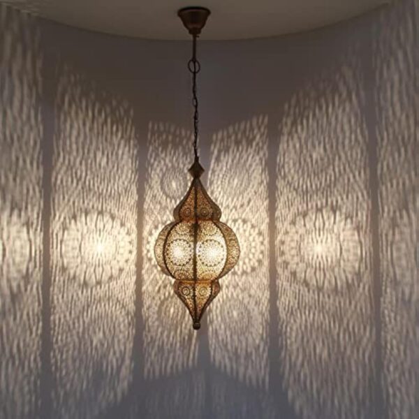 Casa Moro Hayat LN2030 - Lampe orientale - Hauteur : 54 cm - Style marocain - Style bohème chic - Pour chambre d'enfant ou chambre à coucher - Fabriquée à la main – Image 3