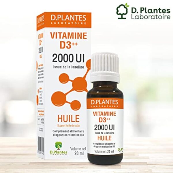 D.Plantes - Vitamine D3++ 2000 UI - Huile - 20ml – Image 3