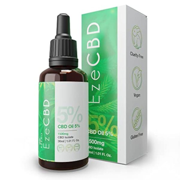 Ezero Huile Cbd 5% Premium 1500 Mg Biologique Pure - Cbd Huile - Huile De Cbd - Huile de Graines de Chanvre Bio - Huile De Cdb - Hemp Seed Oil - Certifié Bio, Naturel Et Végane - 30 Ml – Image 9