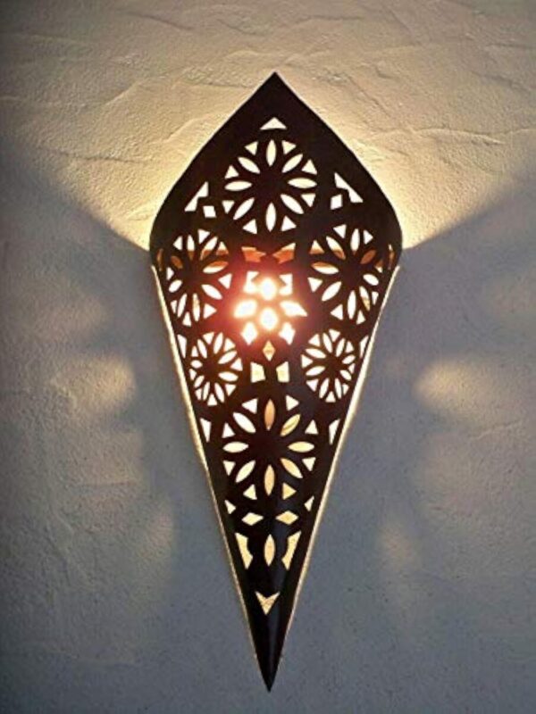 Générique Applique murale fer forgé Marocaine lampe lanterne lustre M14 photophore orientale – Image 2