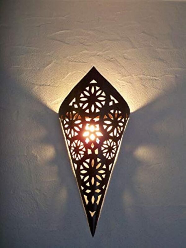 Générique Applique murale fer forgé Marocaine lampe lanterne lustre M14 photophore orientale – Image 4