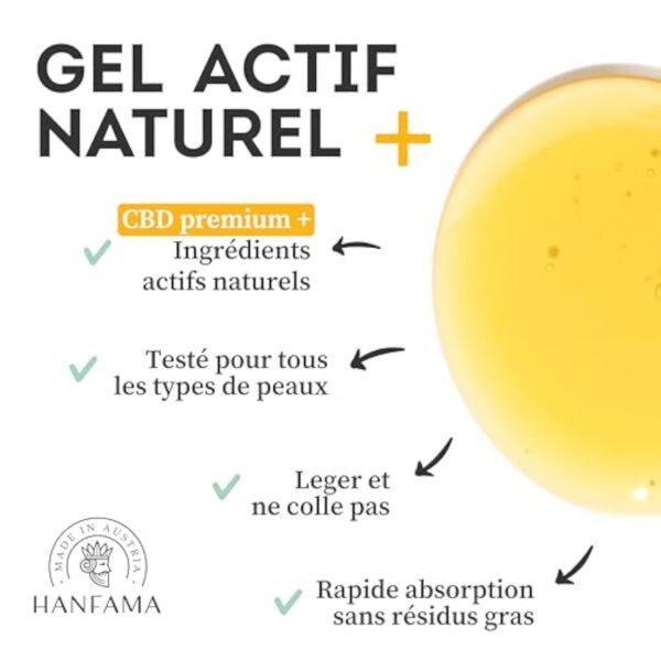 HANFAMA Arnica Gel - Gel de Massage Articulations & Muscles - Gel massage à base d'huile d'Arnica et CBD - Gel Froid idéal pour les Douleurs Articulaires et comme Décontractant Musculaire, 50ml – Image 4