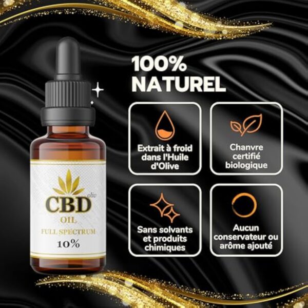 Hemp Phytomedical - Huile de CBD CBDoliv 10% - Chanvre Biologique Pur et Naturel, Sans Substances Chimiques – Image 4