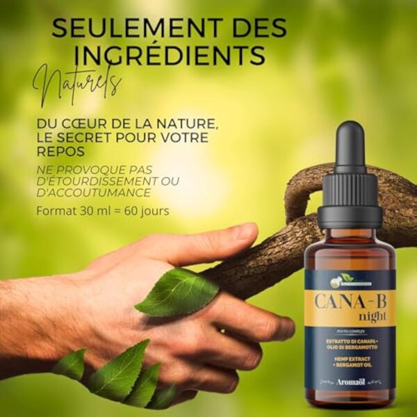 Hemp Phytomedical - Gouttes Naturelles CANA-B Night avec Chanvre et Bergamote pour un Sommeil Réparateur – Image 5