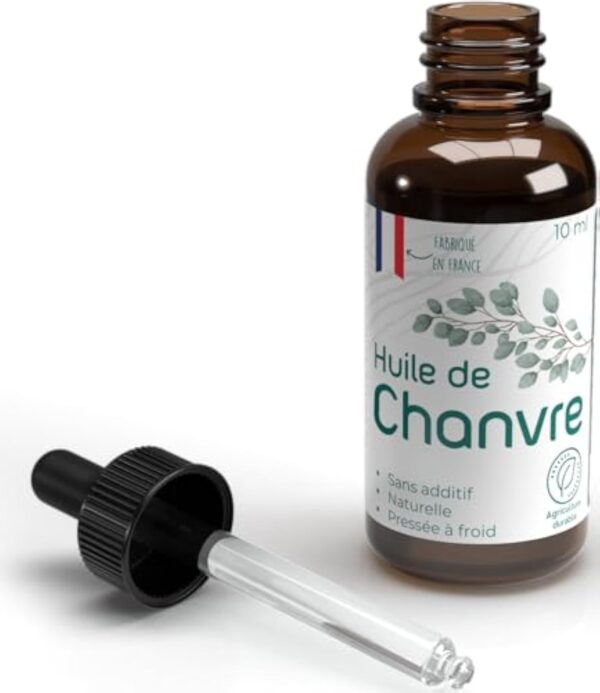 Huile de chanvre Bio | 100% graines de chanvre | Hemp oil | Haute qualité et efficacité | Conditionné en France