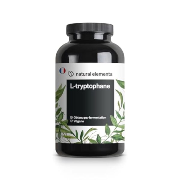 L-Tryptophane 500mg par Capsule – 240 Capsules (8 mois d'approvisionnement) – Supplément pour Améliorer la Qualité de Sommeil – Complément Tryptophan Relaxant Anti-Stress – 100% Végétalien – Image 2