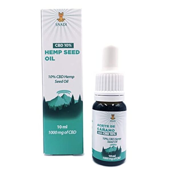 SNADI Basic - Huile de grains de chanvre 10% CBD - 10 ml - 1000 mg CBD - huile pressée à froid - BIO - naturelle oil