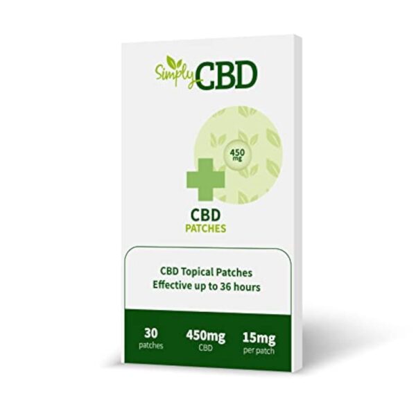 Simply CBD Patchs - 30 patchs topiques CBD - 15 mg par patch - Blanc – Image 3