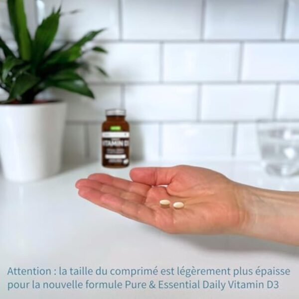 Vitamine D3 Quotidienne 2000 UI Cholécalciférol, Cure d’un an, 1 par jour. Défenses immunitaires, Soutient des os, dents et muscles. Végétarien - par Igennus – Image 5