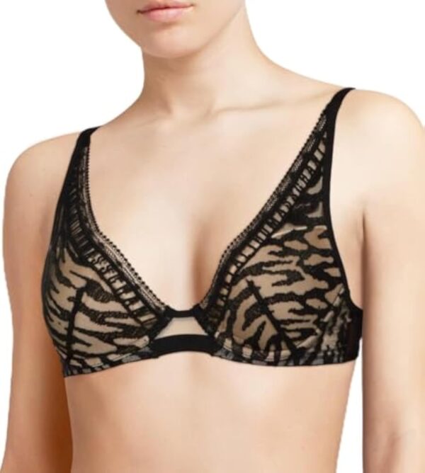 Chantal Thomass Soutien-Gorge Plongeant Initials Noir 011