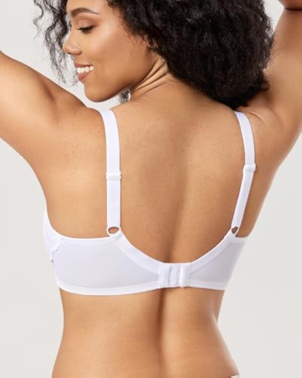 DELIMIRA Femme Soutien Gorge Grande Taille en Dentelle avec Armature sans Rembourré – Image 3