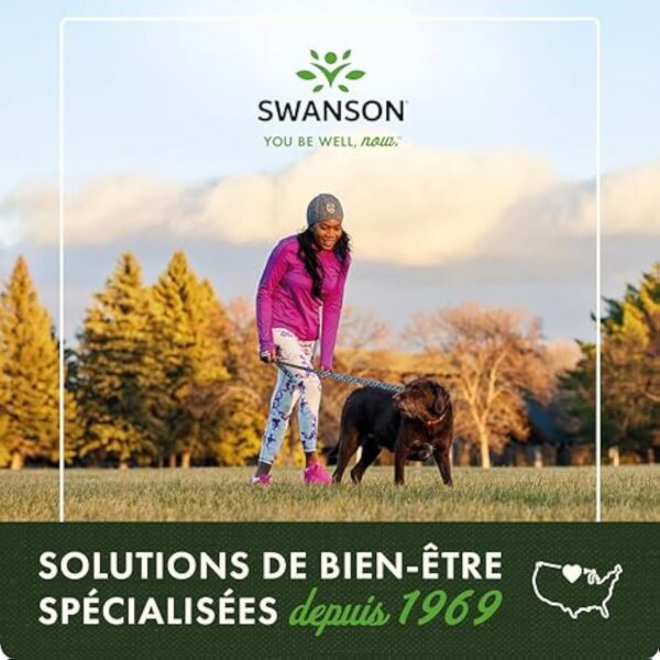 Swanson, Adaptogenic Herbal Complex (Complexe Végétal Adaptogène), Rhodiola, Ashwagandha, Panax Ginseng, 60 Capsules, Testé en Laboratoire, Sans Soja, Sans Gluten, Sans OGM – Image 4