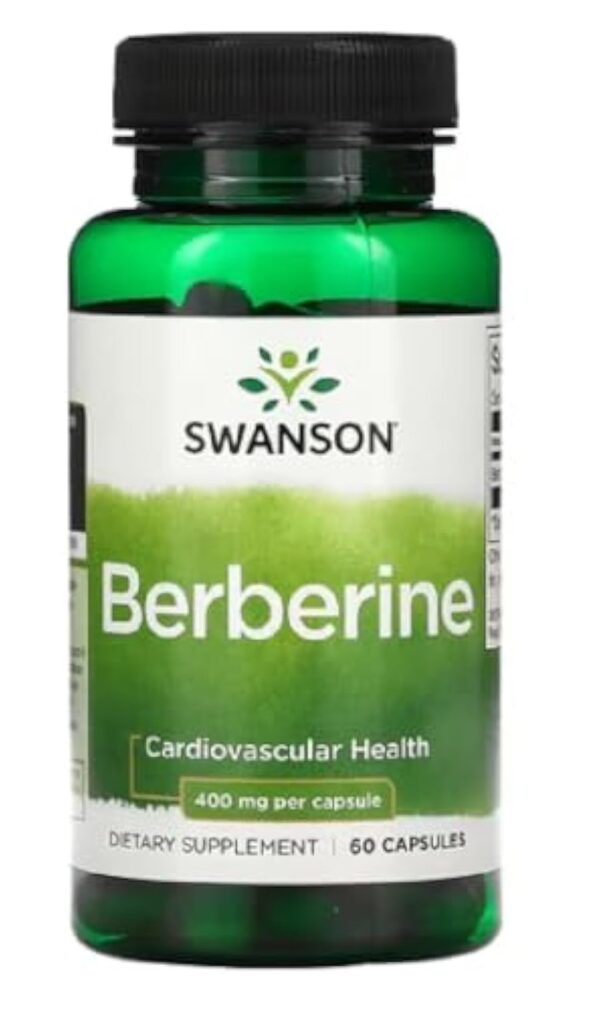 Swanson - Berberine 400mg | Soutien pour la Glycémie et le Cholestérol - 60 Capsules