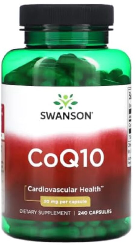 Swanson - CoQ10 - Coenzym Q10 | Soutien pour la santé cardiaque et le métabolisme énergétique - 240 capsules