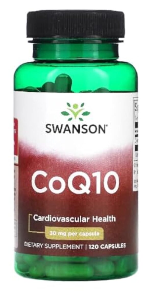 Swanson - CoQ10 - Coenzym Q10 | Soutien à la santé cardiaque et à la production d'énergie | 30 mg - 120 capsules