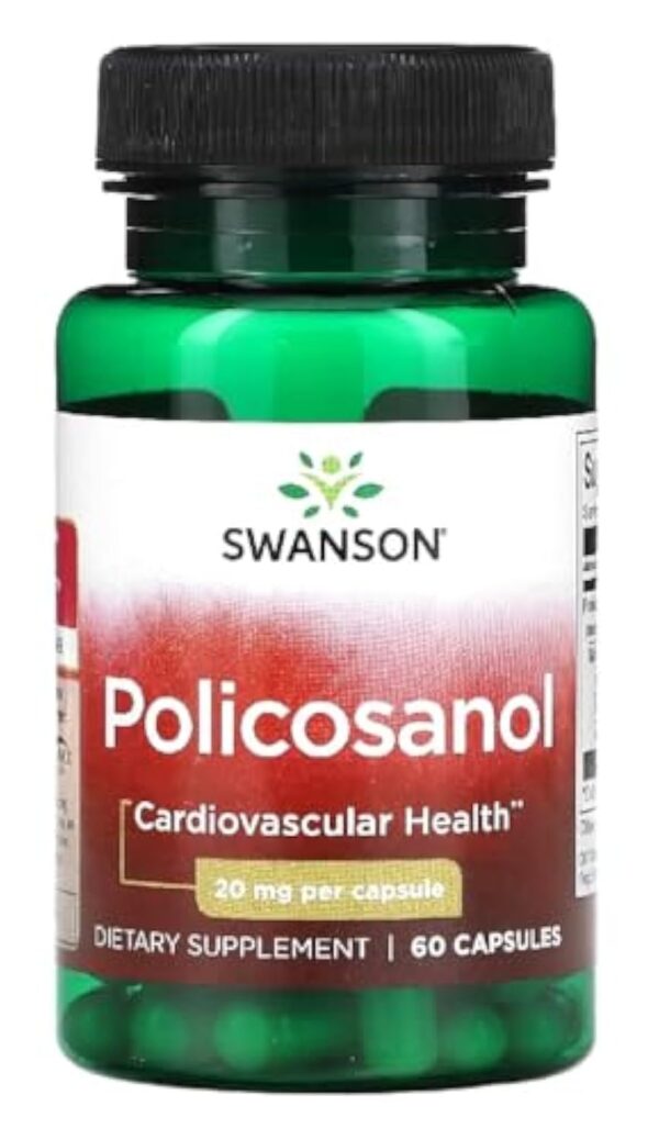 Swanson - Policosanol | Soutien Naturel du Système Cardiovasculaire - 60 Gélules