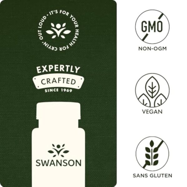 Swanson, Ultimate Ashwagandha (Extrait d'Ashwagandha KSM-66®), 250mg, 60 Capsules végétaliennes, Végétarien, Sans Soja, Sans Gluten, Sans OGM – Image 3