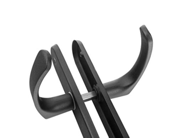 ADGO Ensemble de Poignées de Poignée de Porte pour Une Incrustation de Gâteau éponge de 90 mm, Poignée en Aluminium, Rosace en Acier Enduit de Poudre Galvanisé, Gauche et Droite, Noir – Image 7