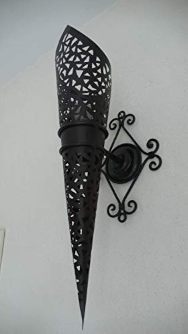 Applique murale torche fer forgé Marocaine hauteur : 42 cm – Image 4