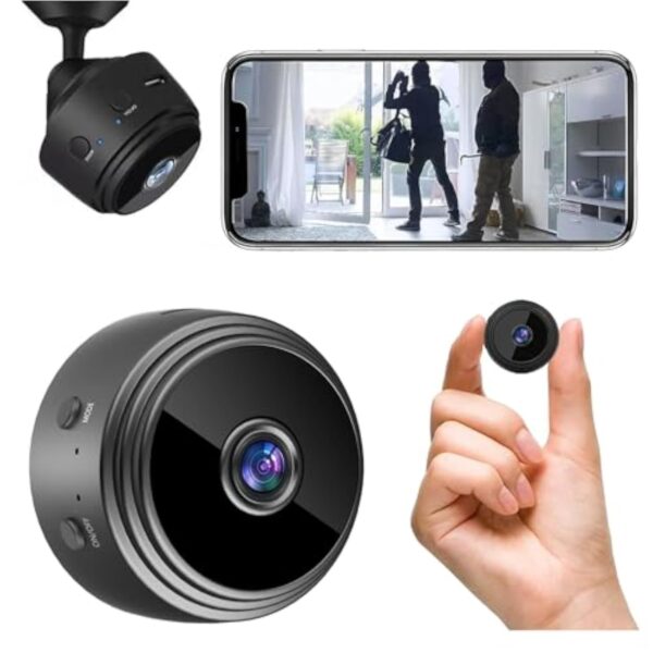 Générique Mini caméra Espion sans Fil,1080P Camera Surveillance WiFi exterieure/Interieur sans Fil Micro Caméra Espio,avec Détection de Mouvement et Vision Nocturne,Enregistrement vidéo à Distance (S)