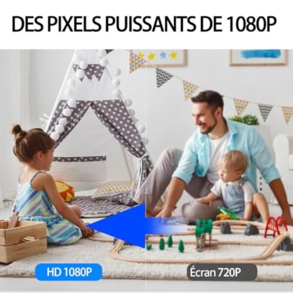 Générique Mini Camera Espion WiFi,1080P HD Mini Caméra Espion de Surveillance Interieur/extérieur,Nocturne et détection de Mouvement,Images Lisses,avec Fonction d'enregistrement. – Image 7